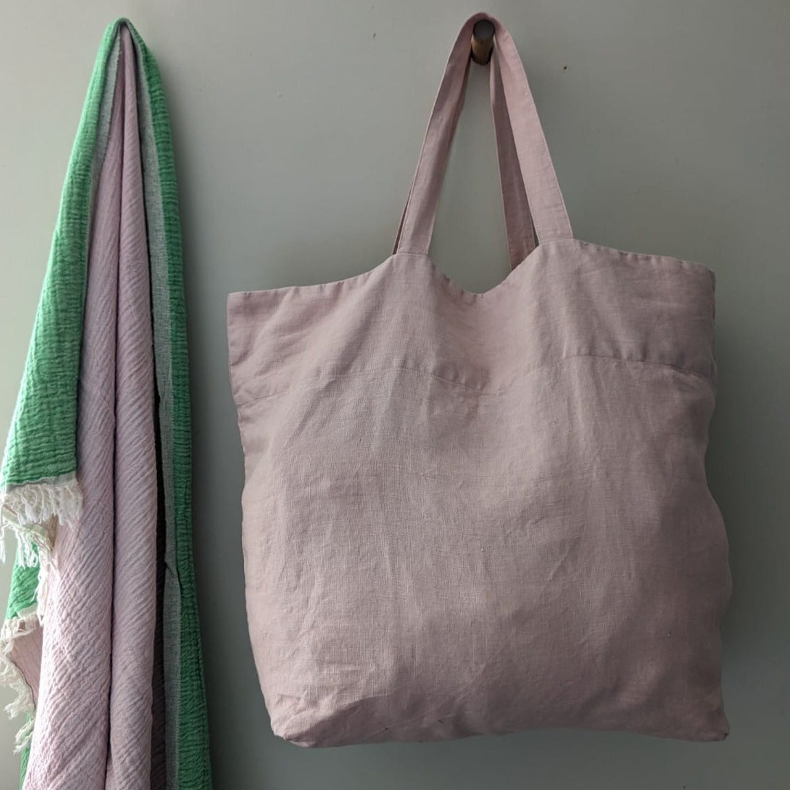 Linen tote online