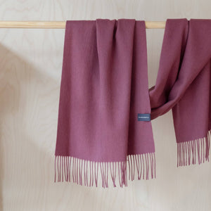 Lambswool Oversized Scarf Mulberry