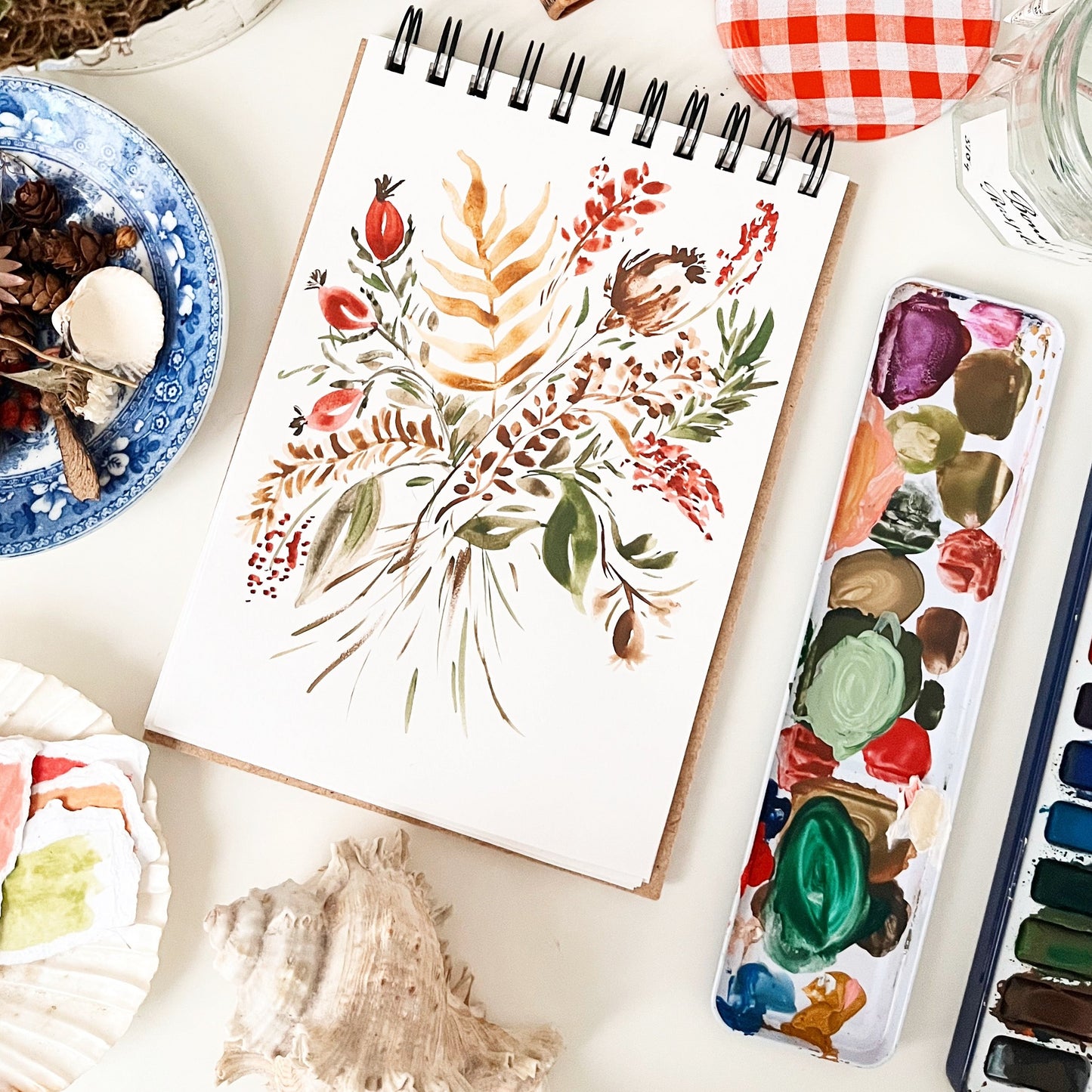 Autumn Watercolour Floral Workshop