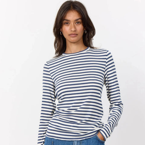 Levete Room Ika Navy Stripe Top